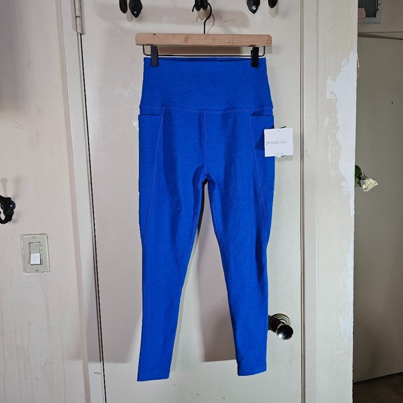 🏷️NWT Beyond Yoga Spacedye Out of Pocket High-Waist Midi Leggings In Azure Blue - Picture 7 of 15
